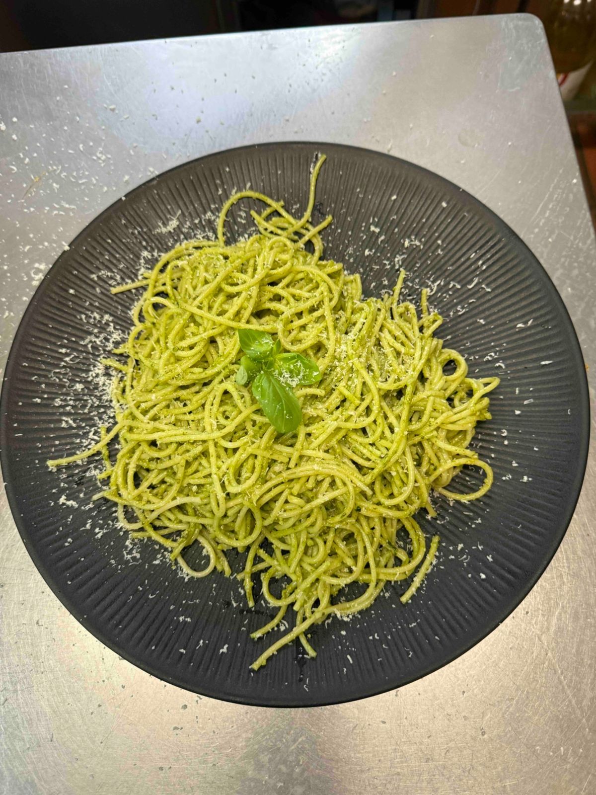 Spaghetti mit Pesto am Süntelturm