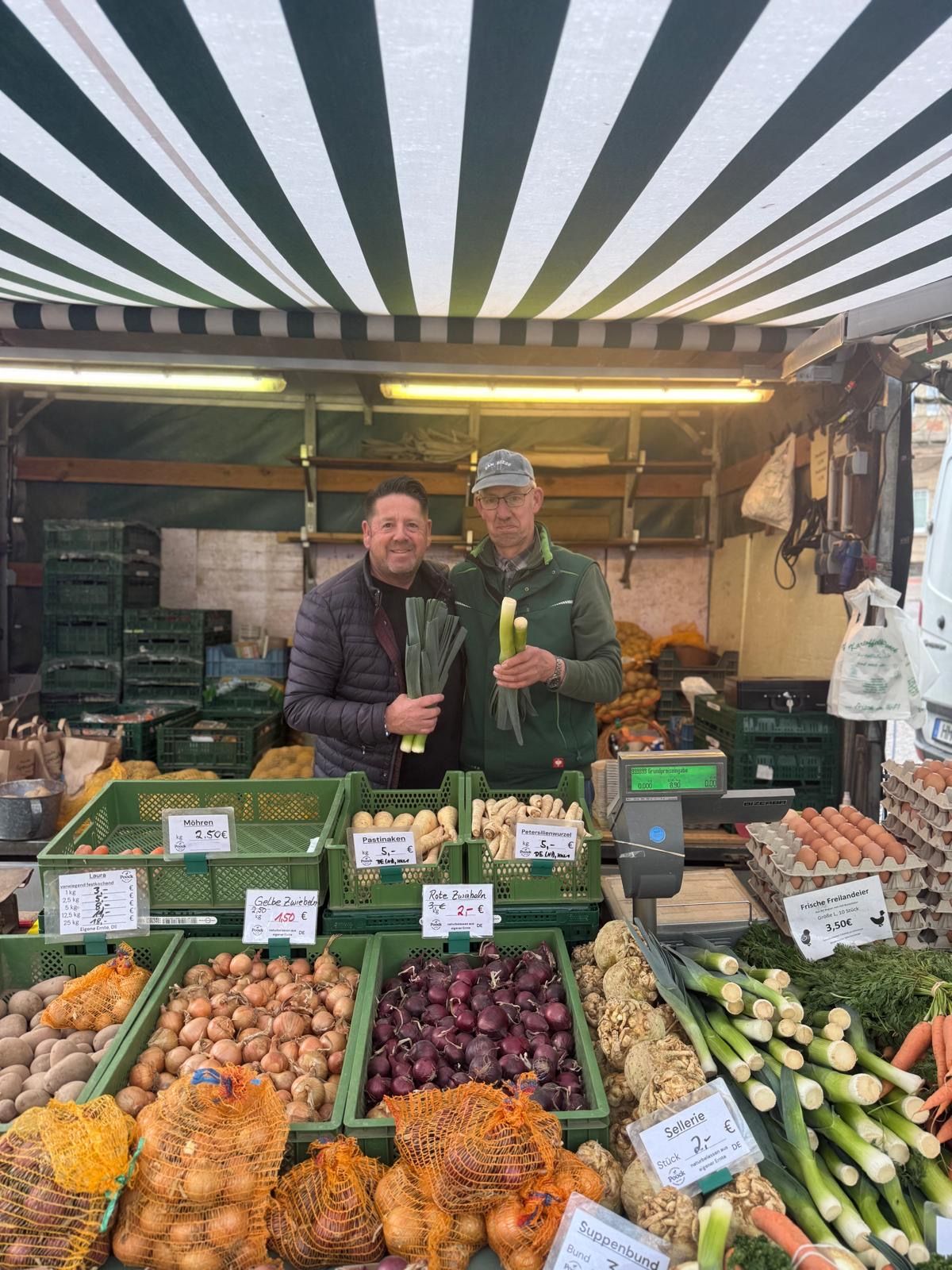 Regionale Zutaten vom Wochenmarkt für den Süntelturm